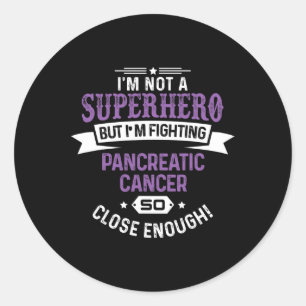 Pancreatic Cancer Awareness Support Ribbon Classic Round Sticker