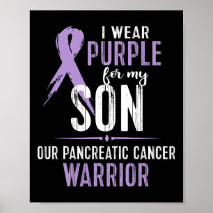 Pancreatic Cancer Awareness Support Son Walk Run C Poster