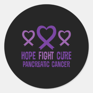 Pancreatic Cancer Awareness  Support Walk Classic Round Sticker
