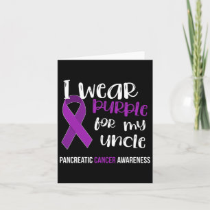Pancreatic Cancer Awareness Survivor Gift Purple R Card