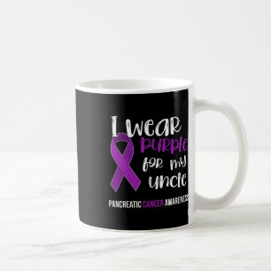 Pancreatic Cancer Awareness Survivor Gift Purple R Coffee Mug