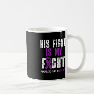 Pancreatic Cancer Awareness Survivor Gift Purple R Coffee Mug