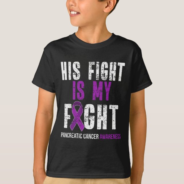 Pancreatic Cancer Awareness Survivor Gift Purple R T-Shirt (Front)