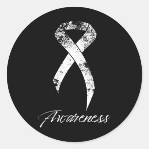 Pancreatic Cancer Awareness Warrior Winner Survivo Classic Round Sticker