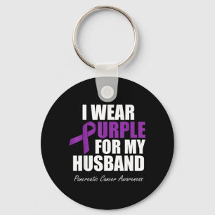 Pancreatic Cancer Awareness Wear Purple For Key Ring