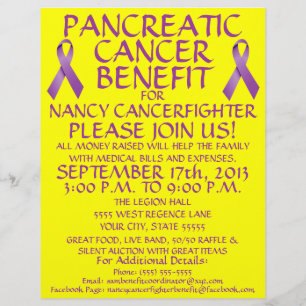 Pancreatic Cancer Benefit Flyer