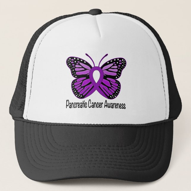 Pancreatic Cancer Butterfly of Hope Trucker Hat (Front)