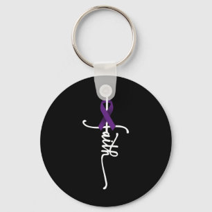 Pancreatic Cancer Faith Pancreatic Cancer Awarenes Key Ring