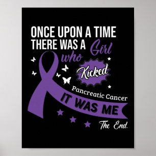 Pancreatic Cancer Fight Cancer Ribbon 12 Poster