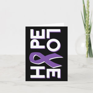 Pancreatic Cancer Fight Cancer Ribbon 14 Card