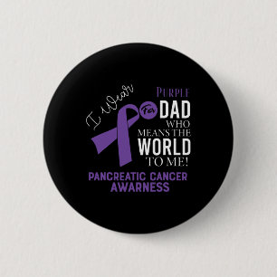 Pancreatic Cancer Fight Cancer Ribbon 17 6 Cm Round Badge