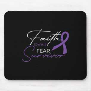 Pancreatic Cancer Fight Cancer Ribbon 1 Mouse Pad