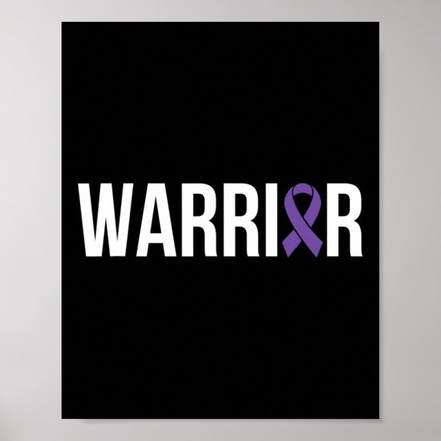 Pancreatic Cancer Fight Cancer Ribbon 4  Poster (Front)