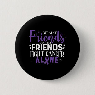Pancreatic Cancer Fight Cancer Ribbon  6 Cm Round Badge