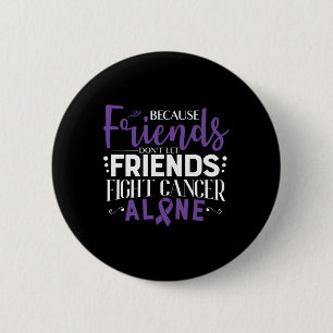 Pancreatic Cancer Fight Cancer Ribbon 6 Cm Round Badge