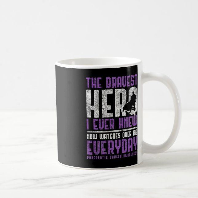 Pancreatic Cancer Fight Gift Pancreatic Cancer Awa Coffee Mug (Right)