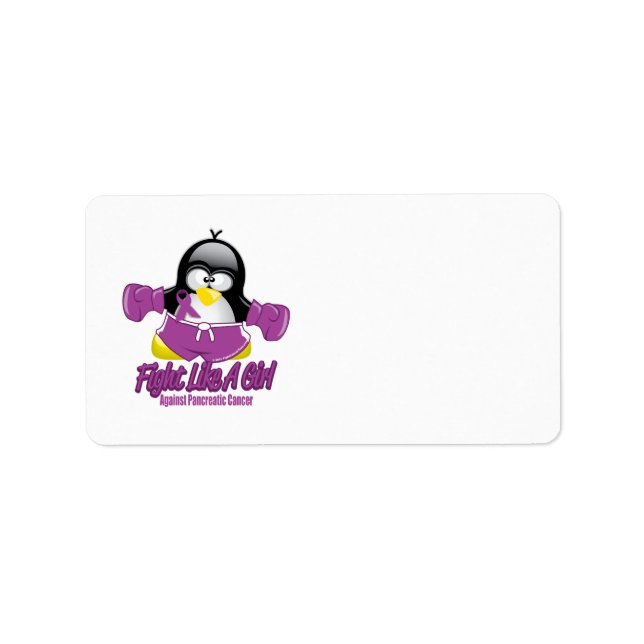 Pancreatic Cancer Fighting Penguin Label (Front)