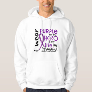 Pancreatic Cancer For My Hero My Grandma 2 Hoodie