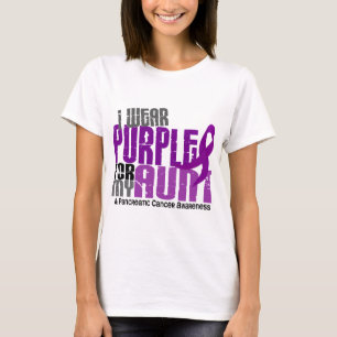Pancreatic Cancer I Wear Purple For My Aunt 6.2 T-Shirt