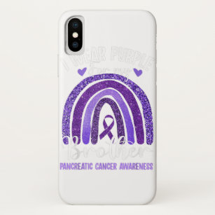 Pancreatic Cancer I Wear Purple For My Bro Gift Case-Mate iPhone Case