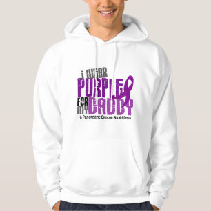 Pancreatic Cancer I Wear Purple For My Daddy 6.2 Hoodie