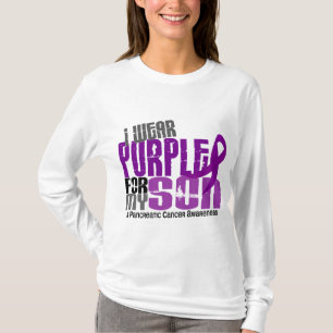 Pancreatic Cancer I Wear Purple For My Son 6.2 T-Shirt