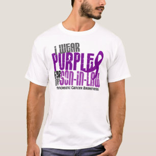 Pancreatic Cancer I Wear Purple For My Son-In-Law T-Shirt