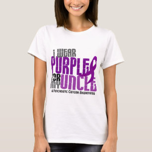 Pancreatic Cancer I Wear Purple For My Uncle 6.2 T-Shirt
