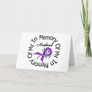 Pancreatic Cancer In Memory of My Husband Card