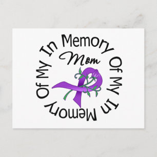 Pancreatic Cancer In Memory of My Mum Postcard