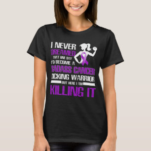 pancreatic cancer kicking warrior women T-Shirt