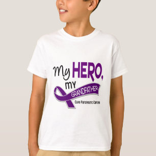 Pancreatic Cancer MY HERO MY GRANDFATHER 42 T-Shirt