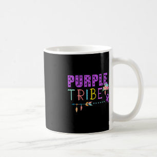 Pancreatic Cancer Purple Tribe Ribbon Awareness Wa Coffee Mug