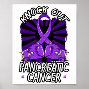 Pancreatic Cancer Shirt Adenocarcinoma Stomach Box Poster