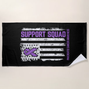 Pancreatic Cancer Support Squad Pancreatic Cancer Beach Towel