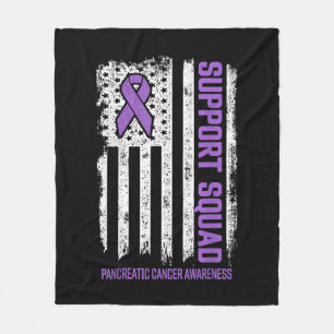 Pancreatic Cancer Support Squad Pancreatic Cancer  Fleece Blanket