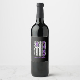 Pancreatic Cancer Support Squad Pancreatic Cancer Wine Label