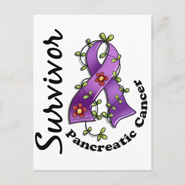 Pancreatic Cancer Survivor 15 Postcard (Front)