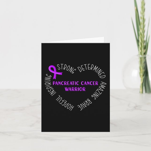 Pancreatic Cancer Warrior  Card (Front)