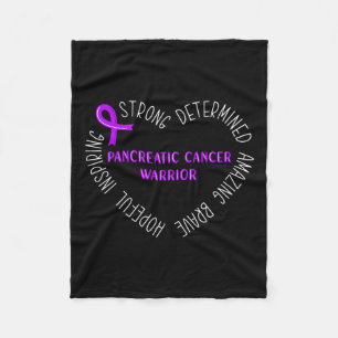 Pancreatic Cancer Warrior Fleece Blanket