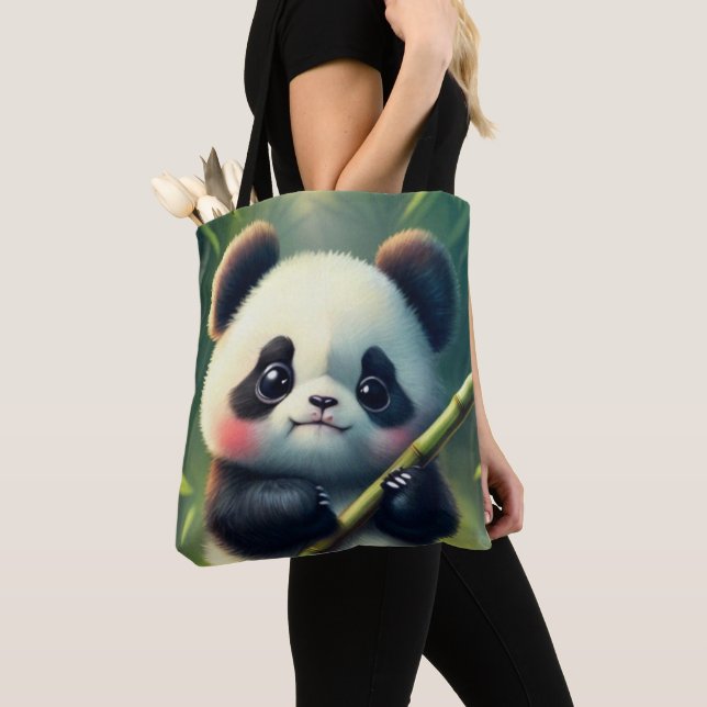 Panda (2 faced) : tote bag (Close Up)