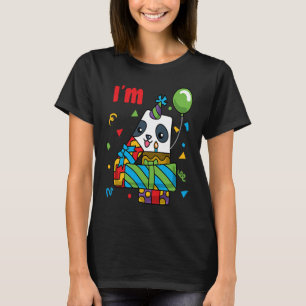 Panda 4 Year Old Children's Birthday Party T-Shirt