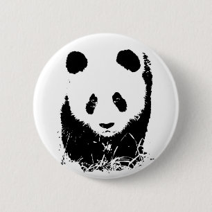 Panda 6 Cm Round Badge