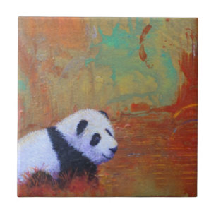 Panda Abstract Tile