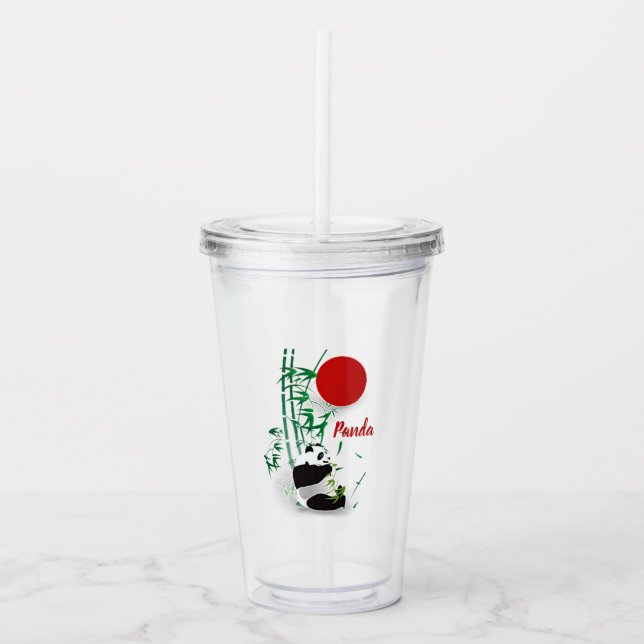 Panda   acrylic tumbler (Front)