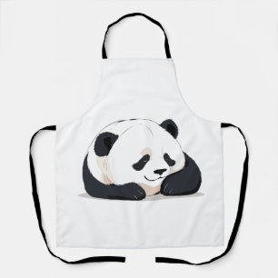 Panda Adorable Cute Animal Sleeping Relaxing Calm Apron