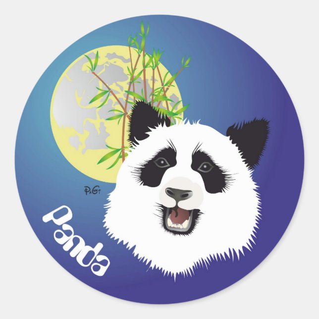 Panda (Ailuropoda melanoleuca) sticker (Front)