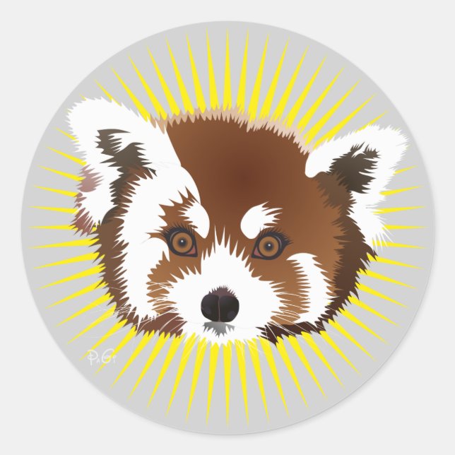 Panda (Ailuropoda melanoleuca) sticker (Front)