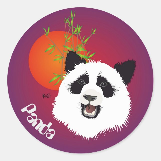 Panda (Ailuropoda melanoleuca) sticker (Front)