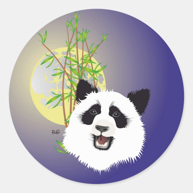 Panda (Ailuropoda melanoleuca) sticker (Front)